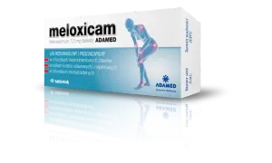 Opakowanie leku meloxicam 7,5 mg, łagodzącego ból i stany zapalne stawów i mięśni. 10 tabletek.